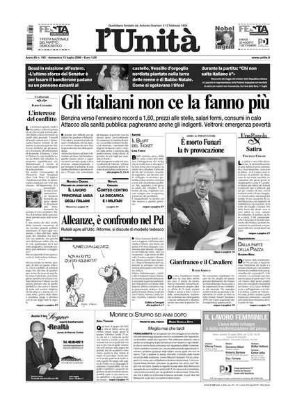 L'Unità : organo centrale del Partito comunista italiano